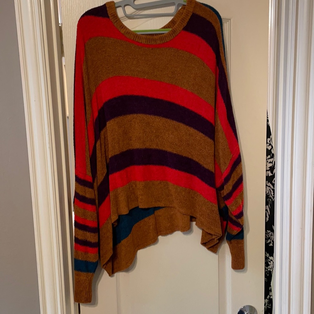 Free People Sweater, multicolored, size medium